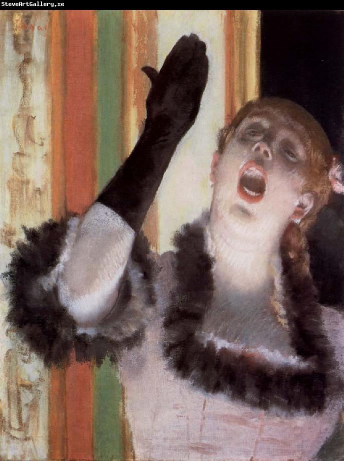 Edgar Degas Singer with A Glove